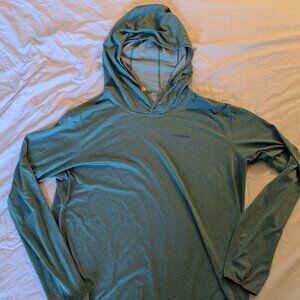 Patagonia Tropic Comfort Hoodie Mens M Performance Fishing Pullover Green 52123